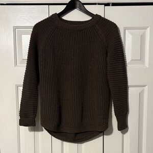 Crescent Brown Crew Neck Sweater